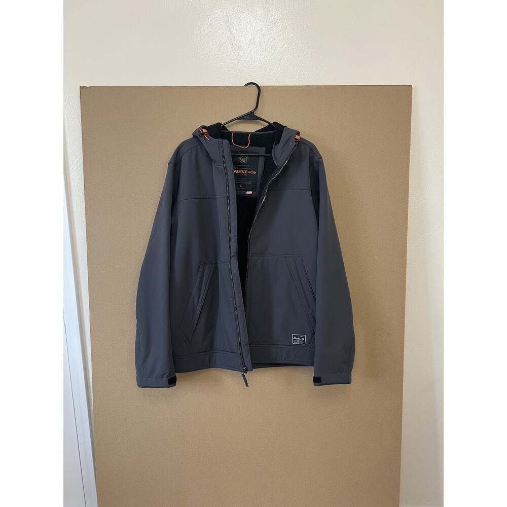 Hawke And comWater-Resistant Hooded Softshell Bonded Men’s Coat